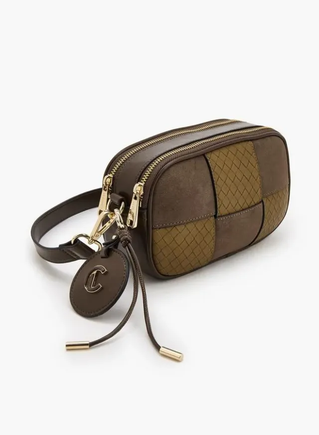 Panelled Crossbody Bag With Zip Closure – image 3