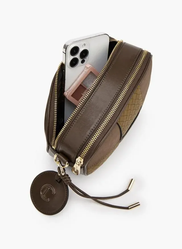 Panelled Crossbody Bag With Zip Closure – image 7