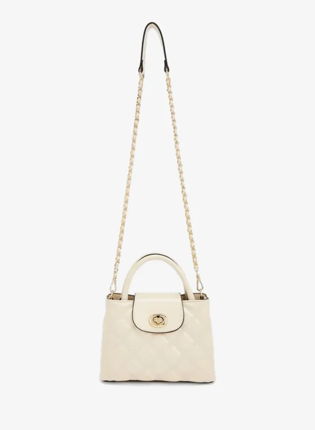 Quilted Crossbody Bag With Chain Strap – صورة 2