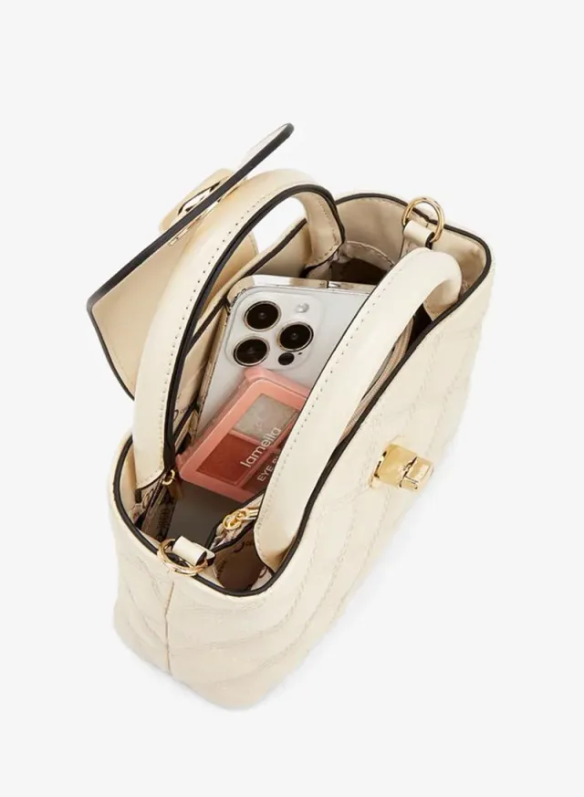Quilted Crossbody Bag With Chain Strap – صورة 7