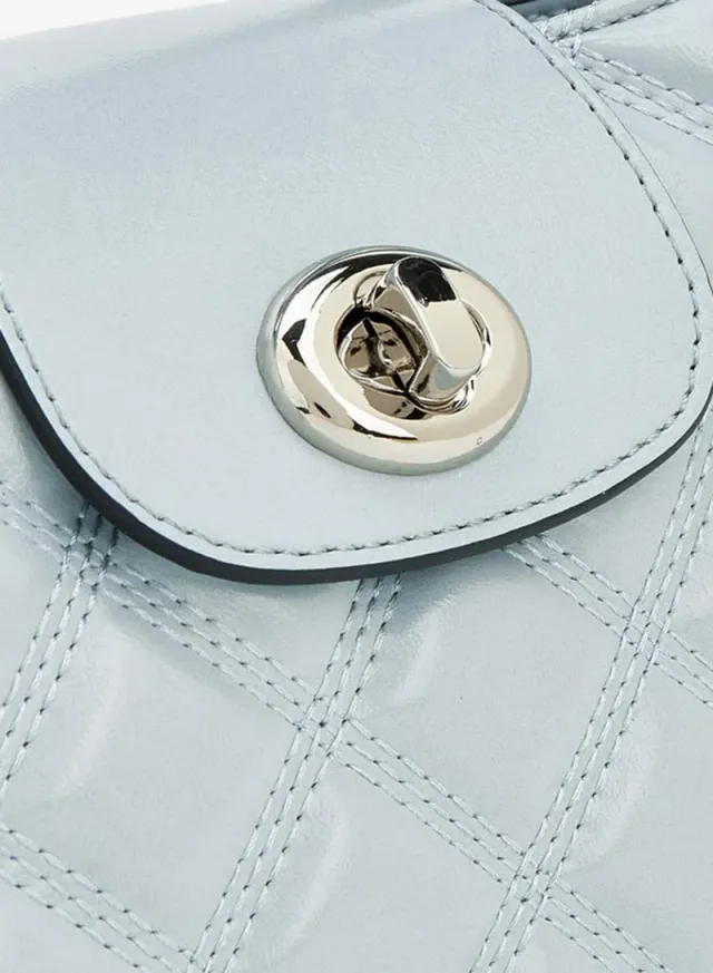 Quilted Crossbody Bag With Chain Strap – image 4
