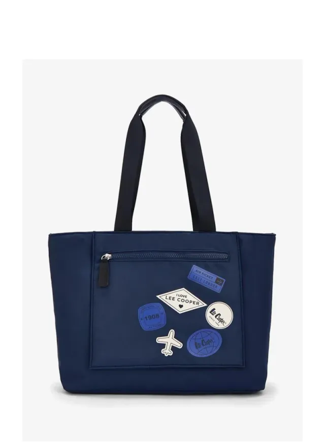 Printed Tote Bag With Zip Pocket