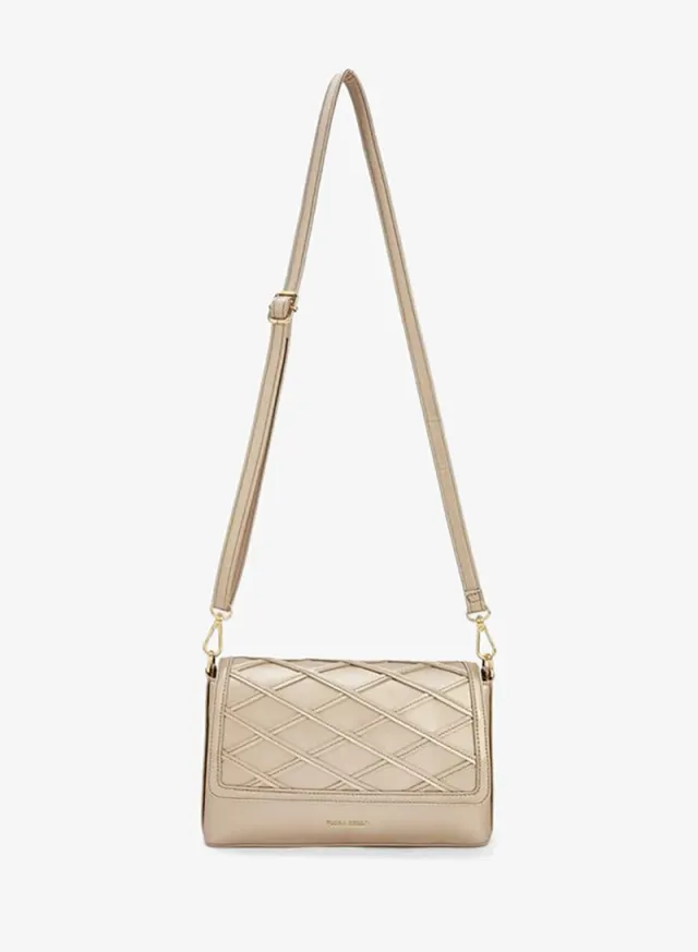Textured Crossbody Bag With Detachable Strap – صورة 2