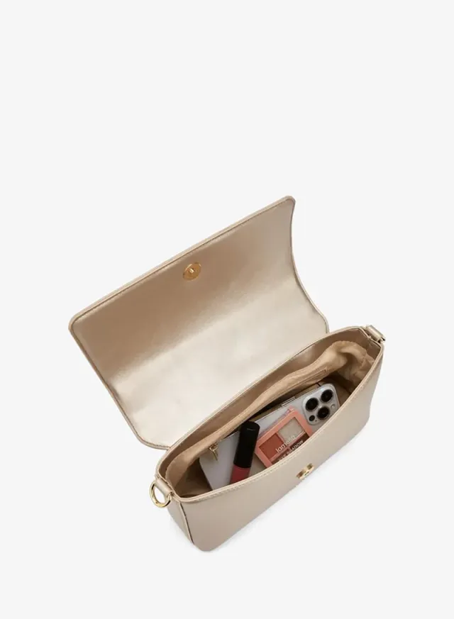 Textured Crossbody Bag With Detachable Strap – صورة 7
