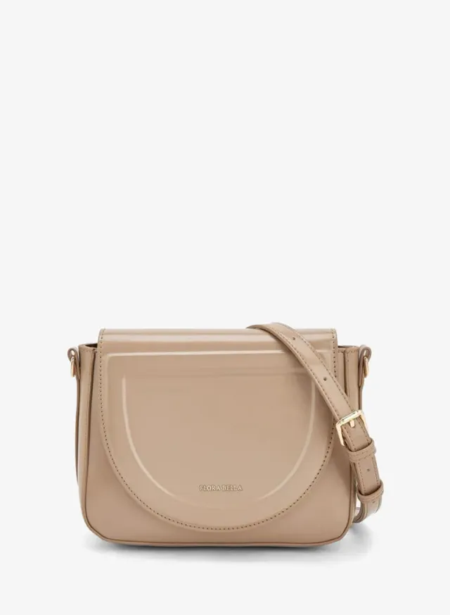 Solid Crossbody Bag With Detachable Strap