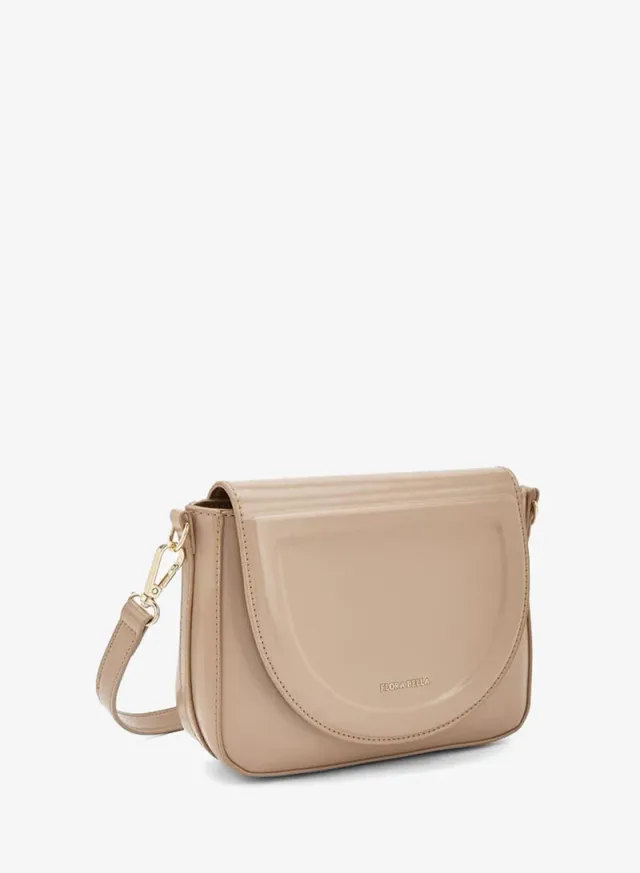 Solid Crossbody Bag With Detachable Strap – صورة 3