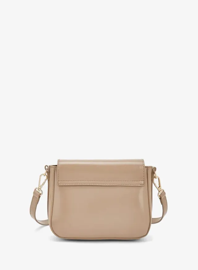 Solid Crossbody Bag With Detachable Strap – صورة 5