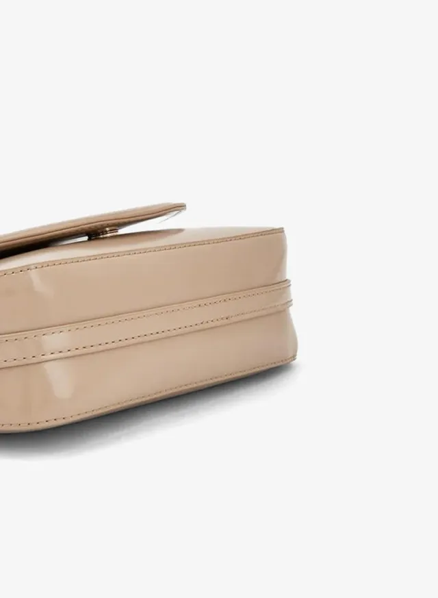 Solid Crossbody Bag With Detachable Strap – صورة 6