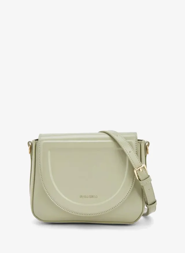 Solid Crossbody Bag With Detachable Strap