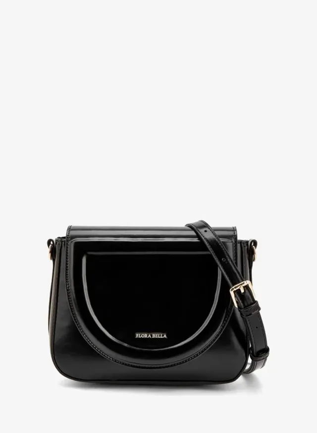 Solid Crossbody Bag With Detachable Strap
