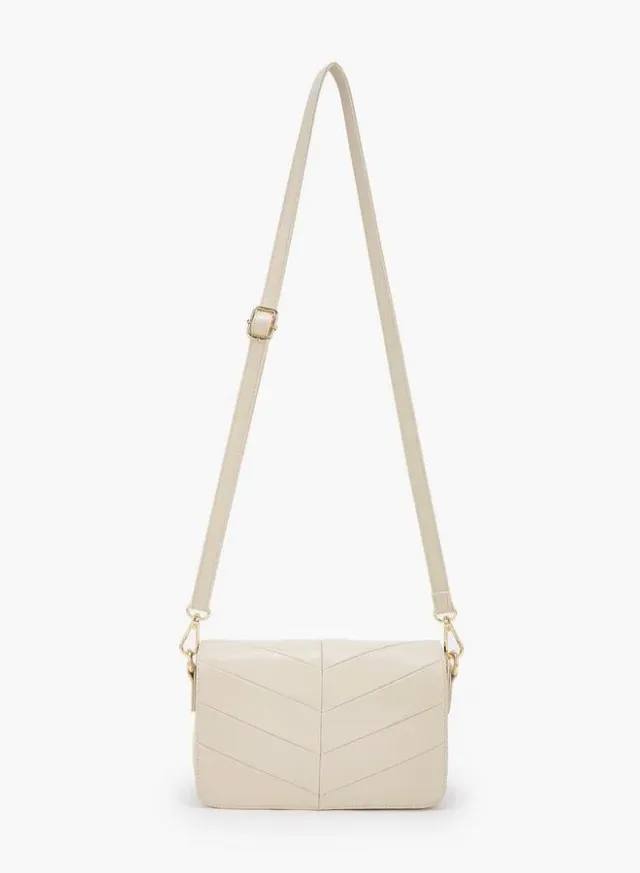 Textured Crossbody Bag With Adjustable Strap – صورة 2