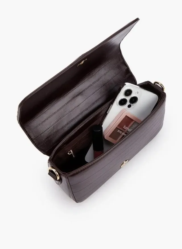 Textured Crossbody Bag With Adjustable Strap – image 7