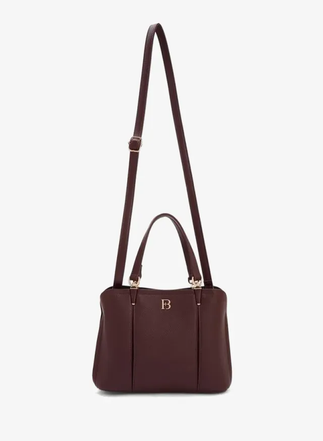 Solid Tote Bag With Detachable Strap – صورة 2