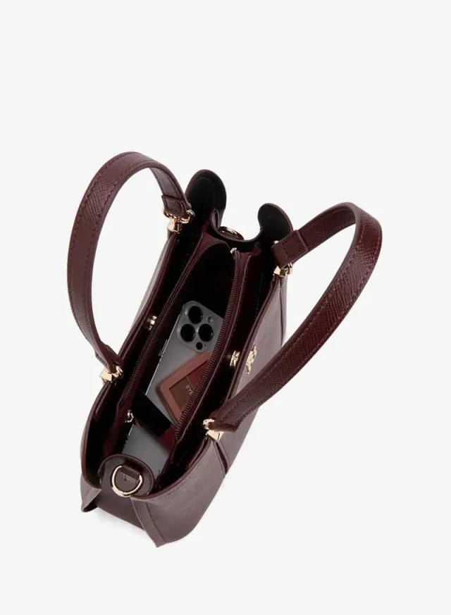 Solid Tote Bag With Detachable Strap – صورة 7