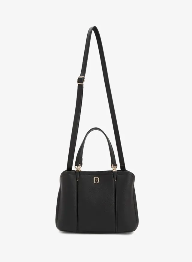 Solid Tote Bag With Detachable Strap – صورة 2