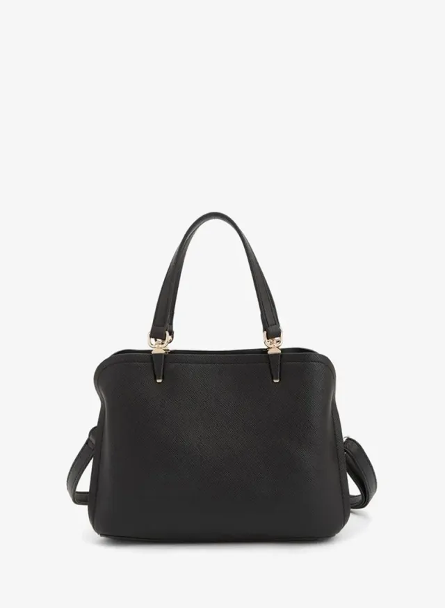 Solid Tote Bag With Detachable Strap – صورة 5