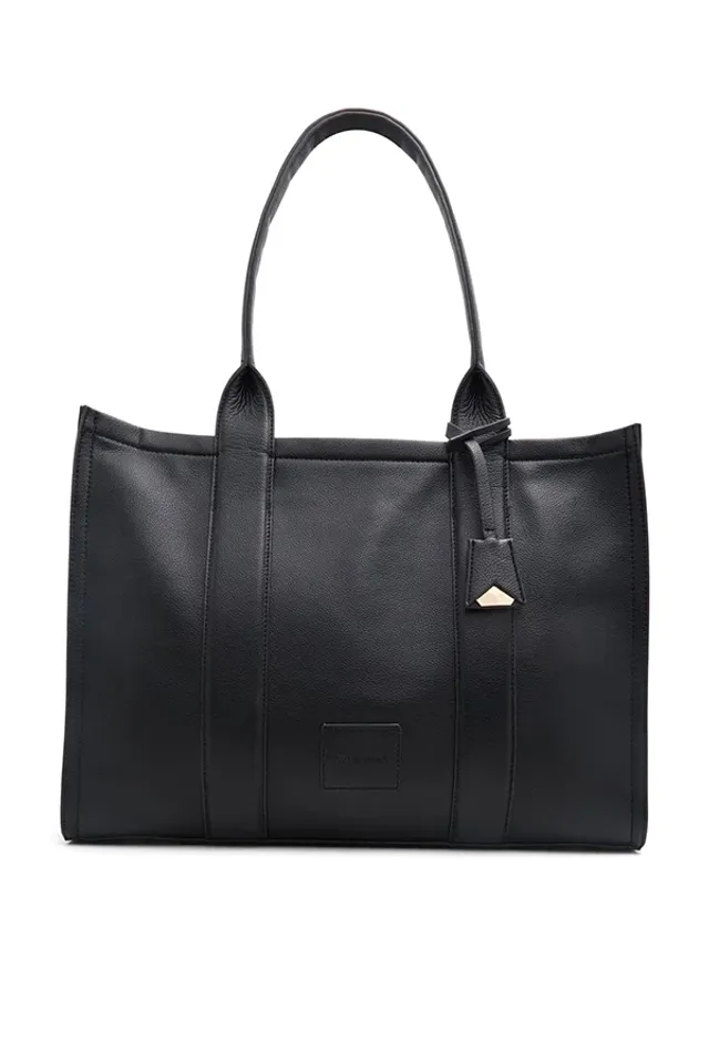 Qoaa Ladies Black Tote Bag
