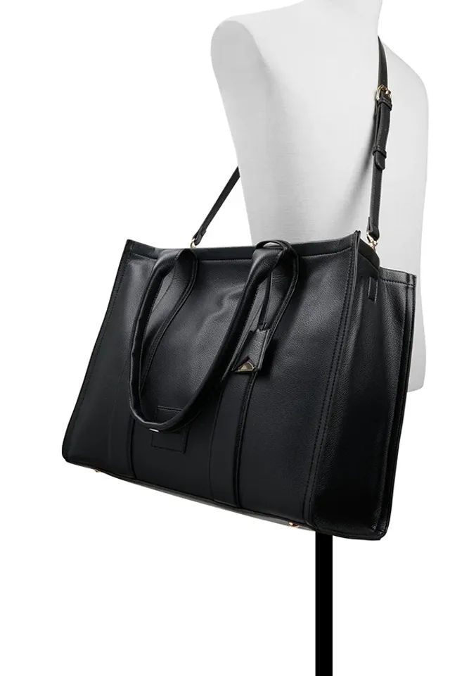 Qoaa Ladies Black Tote Bag – صورة 4