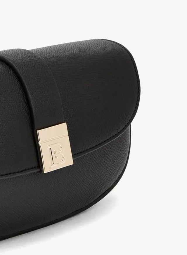 Textured Crossbody Bag With Chain Strap – صورة 4