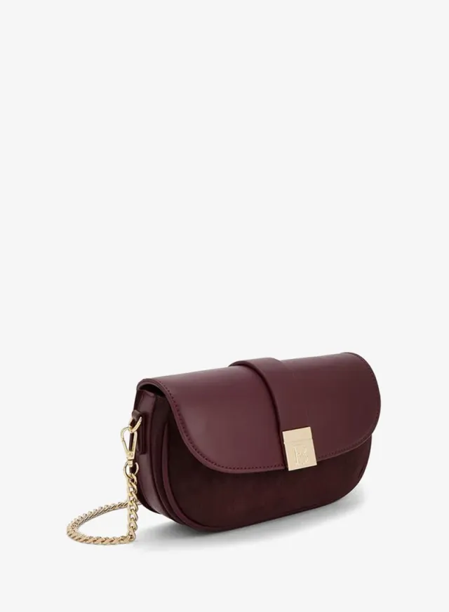 Textured Crossbody Bag With Chain Strap – image 3