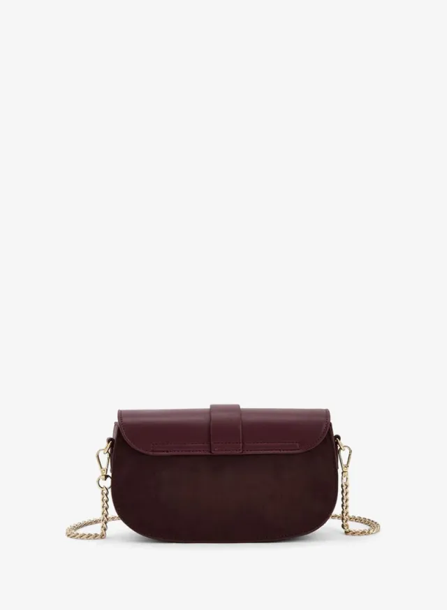 Textured Crossbody Bag With Chain Strap – image 5