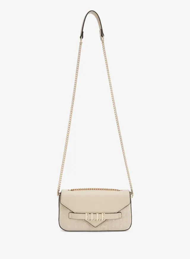 Monogram Embossed Crossbody Bag With Chain Strap – image 2