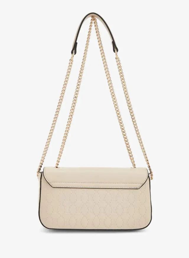 Monogram Embossed Crossbody Bag With Chain Strap – image 3