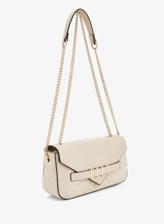 Monogram Embossed Crossbody Bag With Chain Strap – image 4