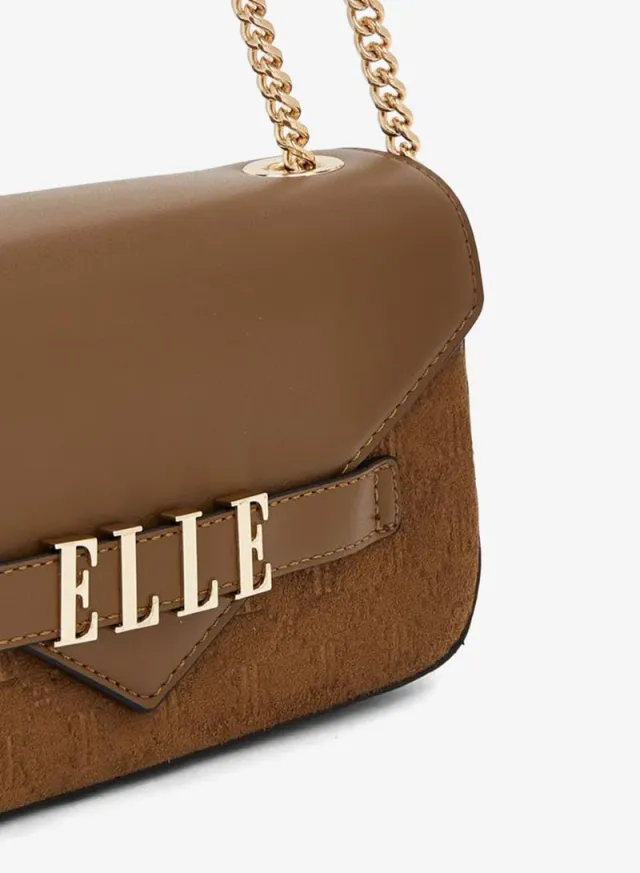 Monogram Embossed Crossbody Bag With Chain Strap – image 5
