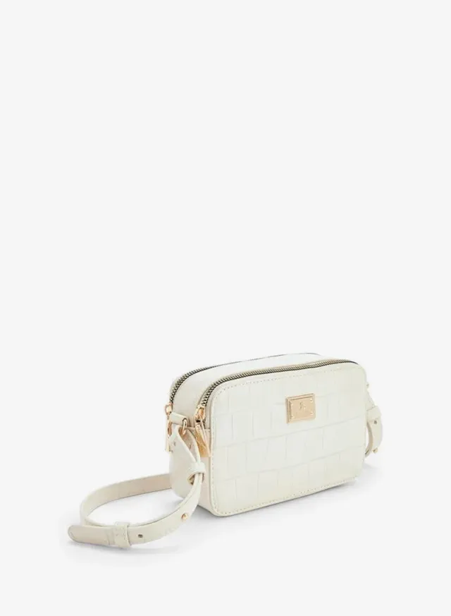 Textured Crossbody Bag With Adjustable Strap – image 3