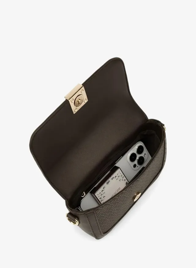 Monogram Print Crossbody Bag With Detachable Strap – صورة 7