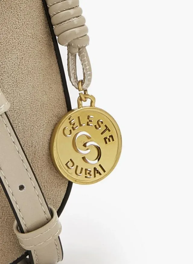 Suede Crossbody Bag With Rope Detail – صورة 3