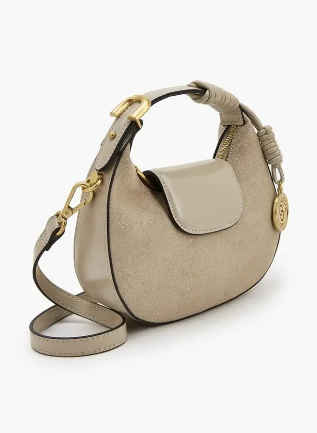 Suede Crossbody Bag With Rope Detail – صورة 4