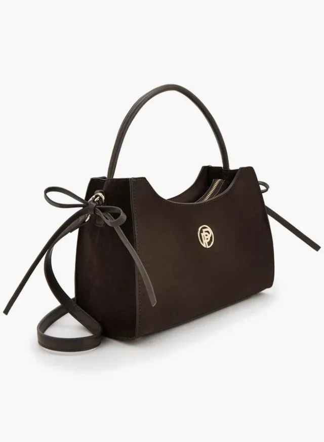 Metallic Accent Crossbody Bag With Detachable Strap – image 2