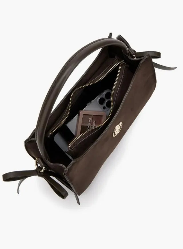 Metallic Accent Crossbody Bag With Detachable Strap – image 7