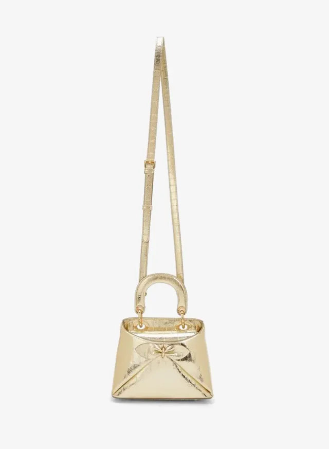 Bow Accent Crossbody Bag With Top Handle – image 2