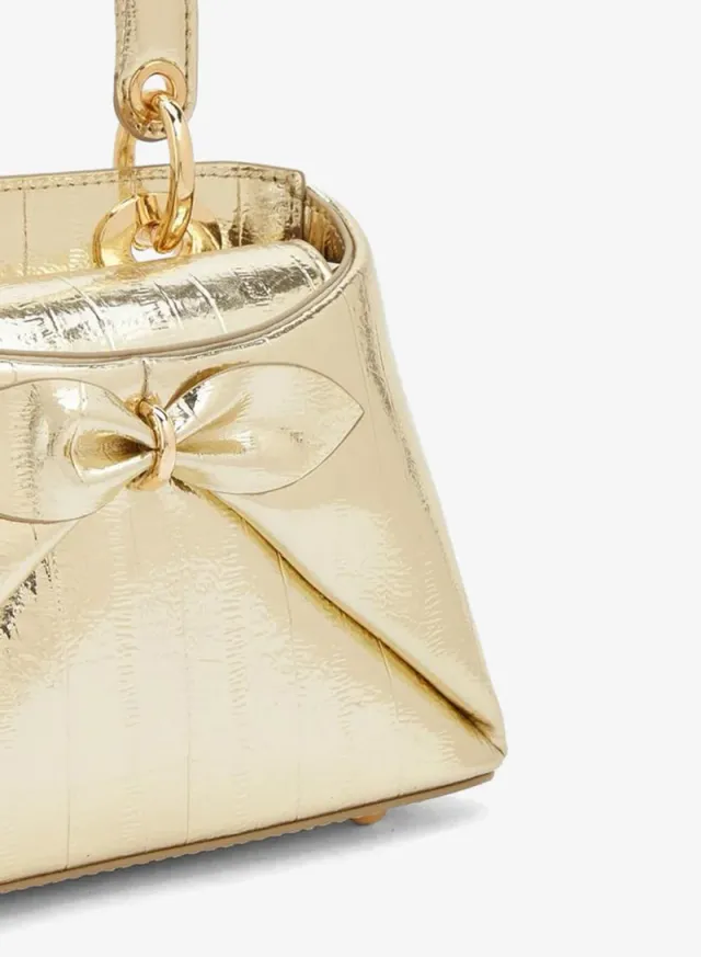 Bow Accent Crossbody Bag With Top Handle – image 4