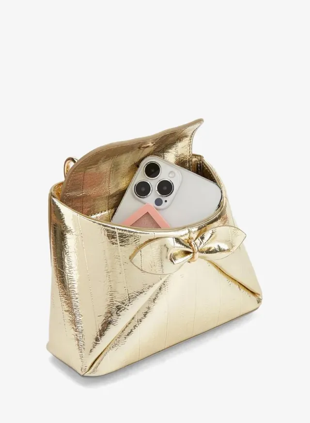 Bow Accent Crossbody Bag With Top Handle – image 7