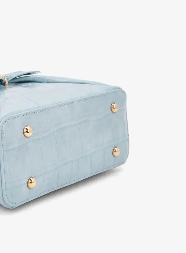 Bow Accent Crossbody Bag With Top Handle – صورة 6