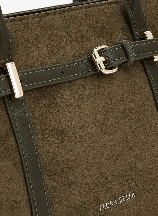 Textured Tote Bag With Zip Closure – صورة 4