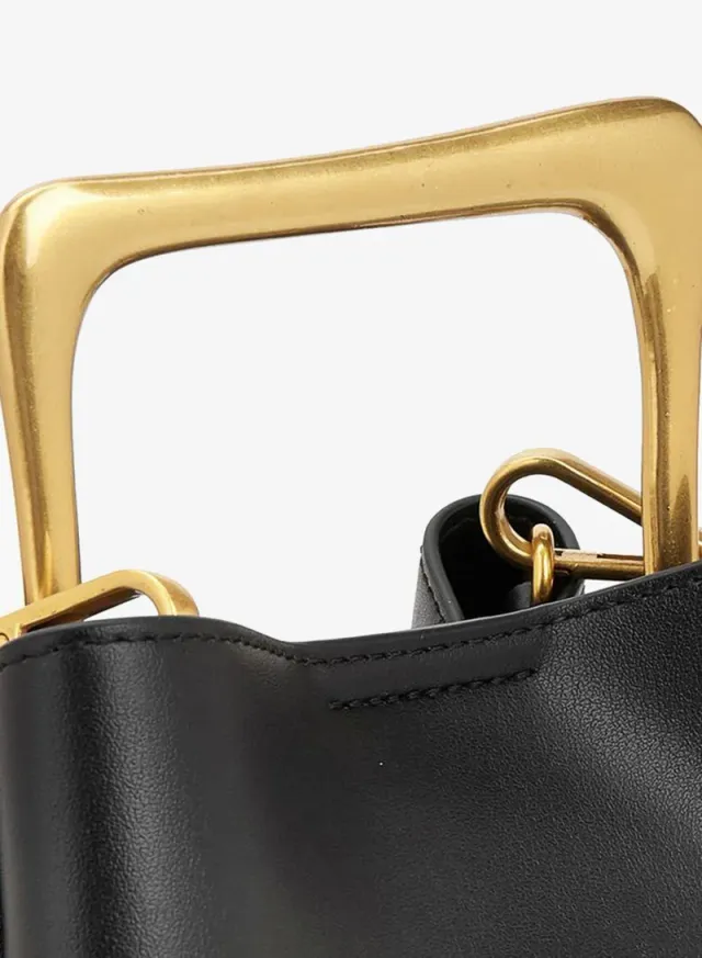 Metallic Handle Crossbody Bag With Pouch – image 4