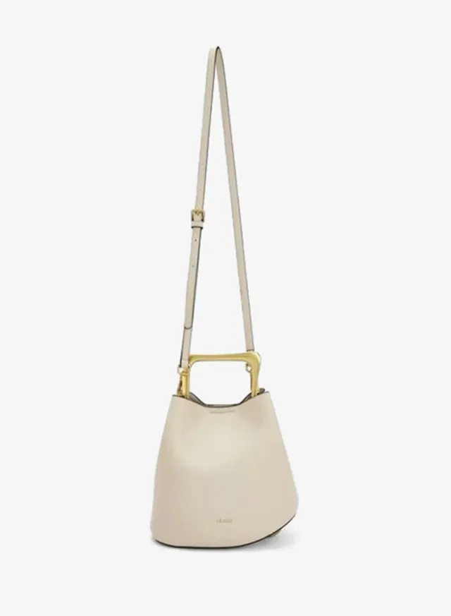 Metallic Handle Crossbody Bag With Pouch – صورة 2