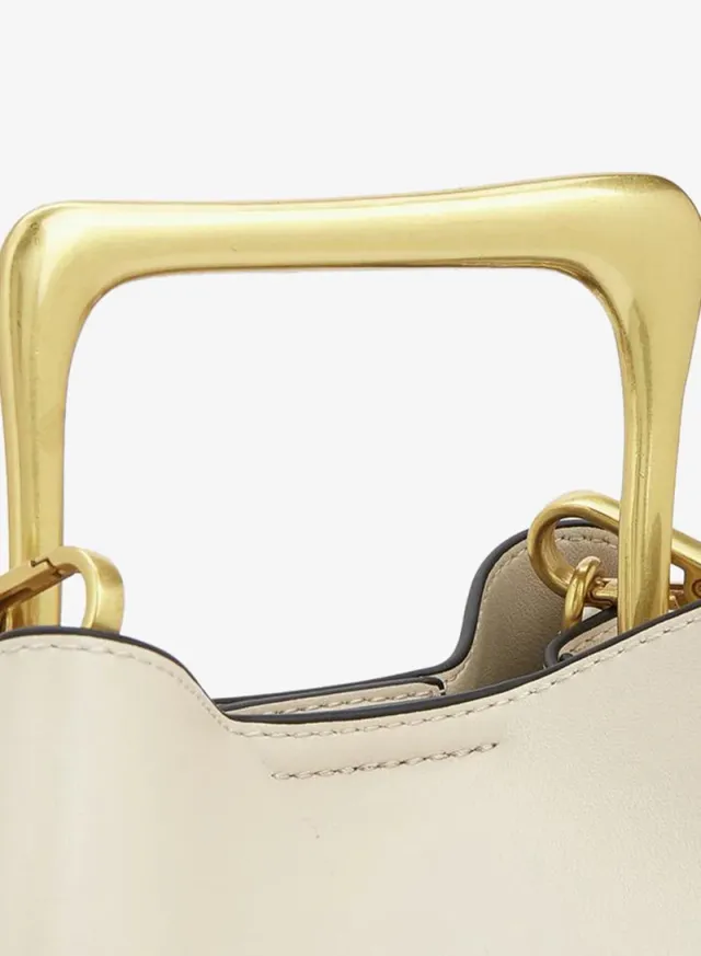 Metallic Handle Crossbody Bag With Pouch – صورة 4