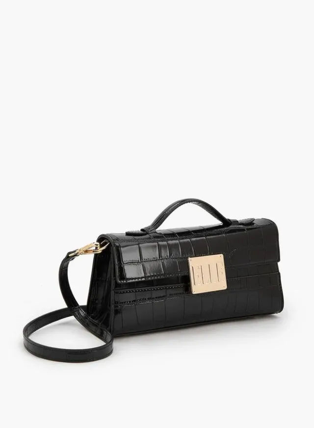 Textured Crossbody Bag with Detachable Strap – صورة 2