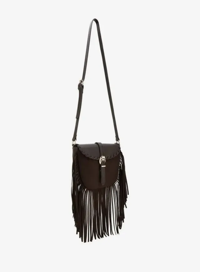 Fringe Detail Crossbody Bag With Adjustable Strap – صورة 2
