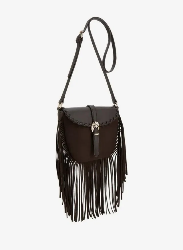 Fringe Detail Crossbody Bag With Adjustable Strap – صورة 3