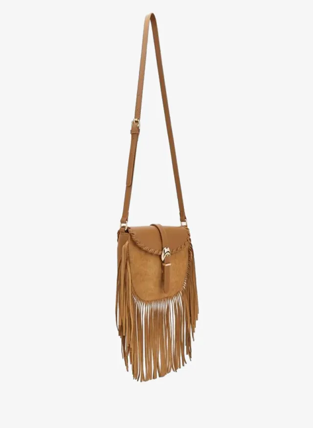 Fringe Detail Crossbody Bag With Adjustable Strap – صورة 2