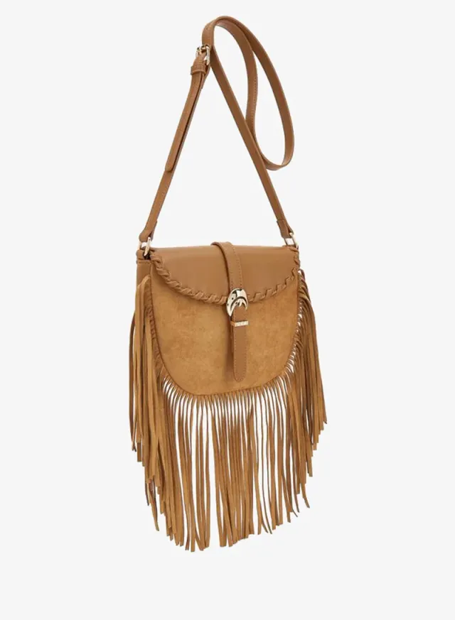 Fringe Detail Crossbody Bag With Adjustable Strap – صورة 4