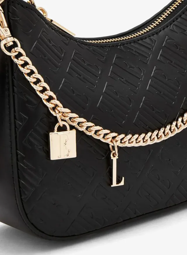 Monogram Embossed Crossbody Bag With Detachable Shoulder Strap – صورة 3
