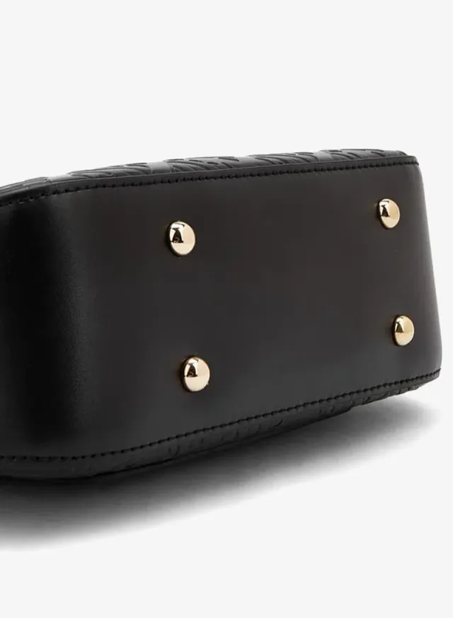 Monogram Embossed Crossbody Bag With Detachable Shoulder Strap – صورة 5